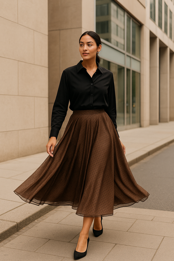 Layered Grace Flare Skirt