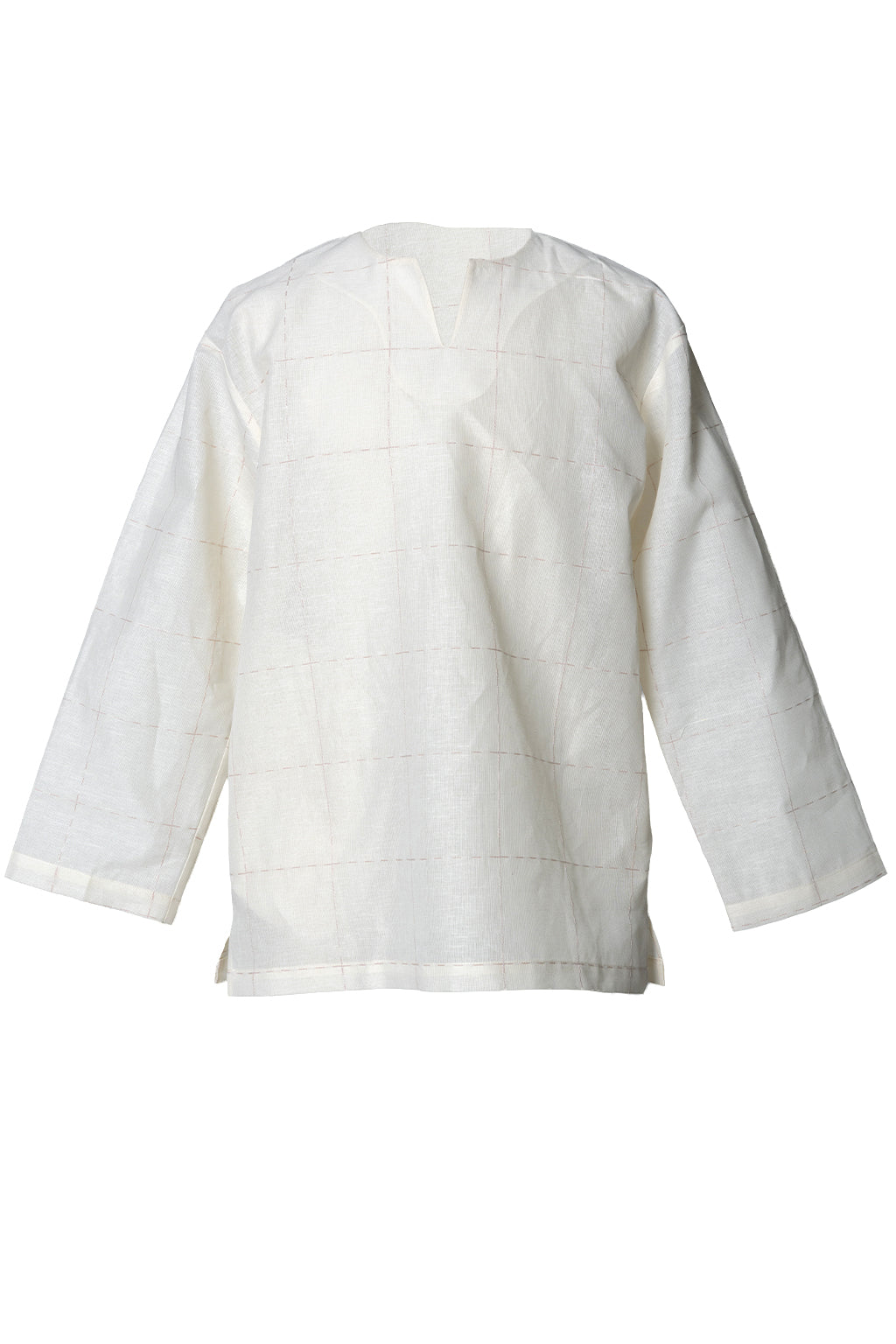 Plaid Linen Top