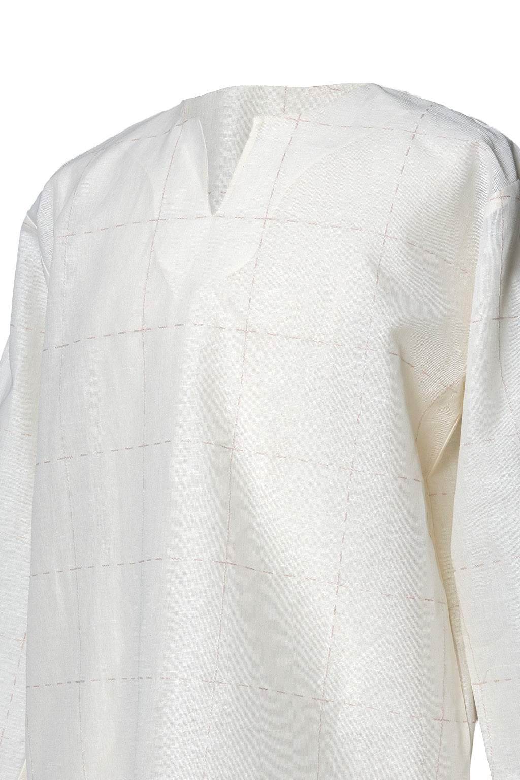 Plaid Linen Top